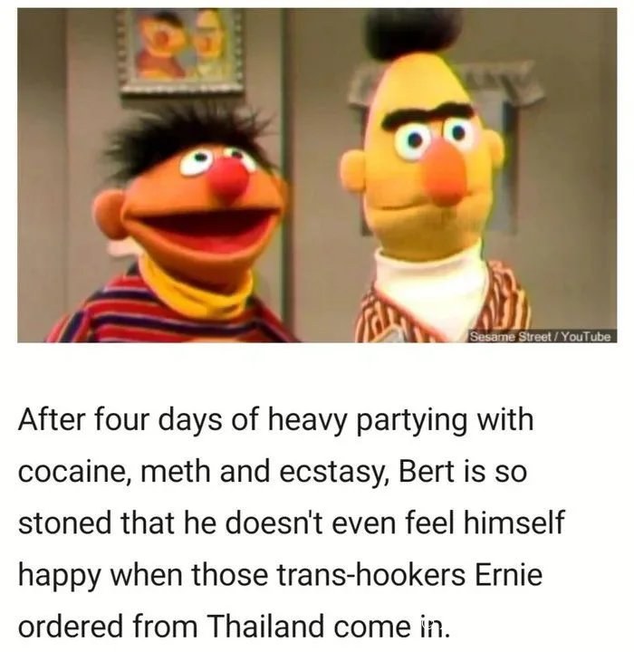 Drugs - Sesame Sheet : The dark side of the Sesame Street